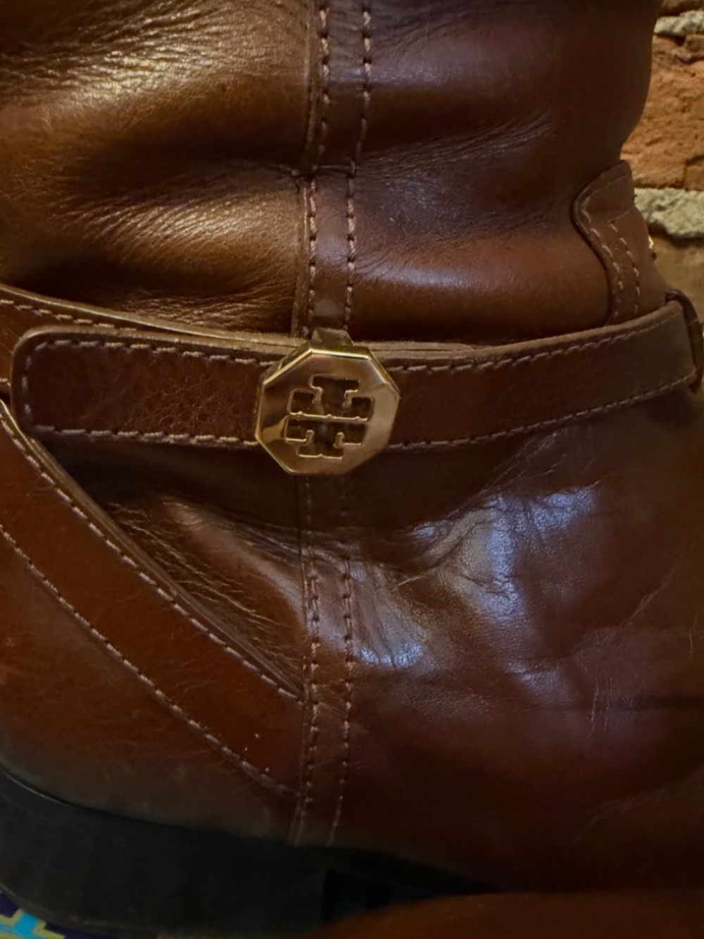 Tory Burch Brita Riding Boots - Sienna - Size 10.5 - Picture 17 of 17